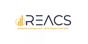 REACS Property Management at its Highest and Best Logo for Wine on the Water Sponsorship